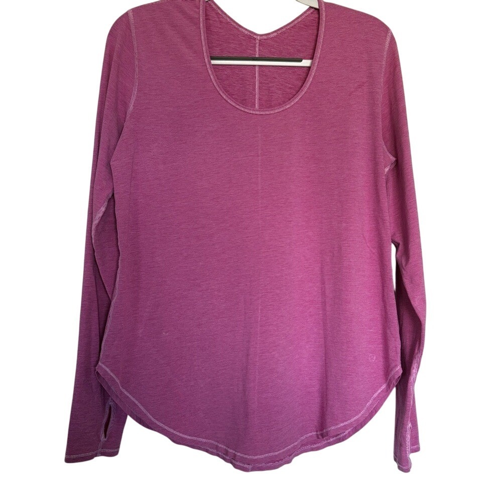 Lululemon Long Sleeve Top 8 Magenta Pink